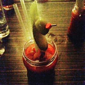 Bloody Mary med bacon, fra TeaLounge.
